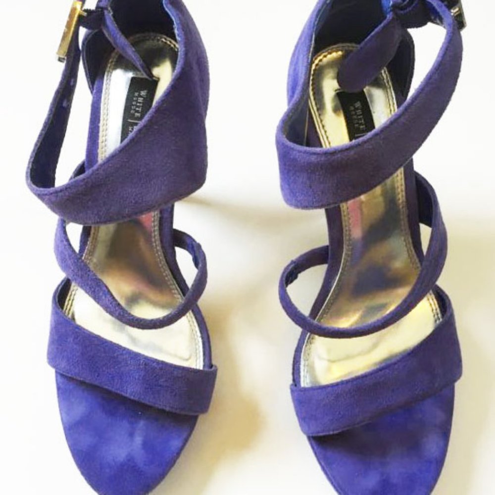 White House, Black Market Suede Platform Sandals